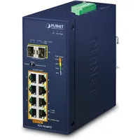 Planet IP30 Industrial IGS-1020PFT 8-Port PoE + 2x SFP