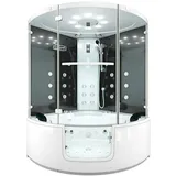 AcquaVapore Dampfdusche Whirlpool Dusche Duschkabine K60-SW-EH 140x140cm