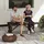 Outsunny Gartenbank 104 x 40 x 56 cm Braun