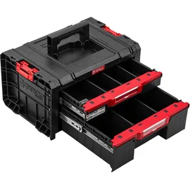 QBRICK SYSTEM Profi Werkzeugkiste mit 2 Schubladen blau 450 x 310 x 244 mm