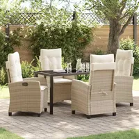 vidaXL Garten Essgruppe 5-tlg. Beige
