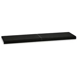Lycce XXL Klemmkissen SCHWARZ  Bankauflage  Sitzkissen für Sitzbank (verrutscht nicht) Kunstleder Breite 150cm