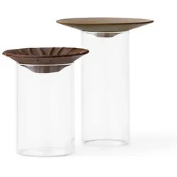 Audo - Cresco Propagation Vase, braun / beige (2er-Set)