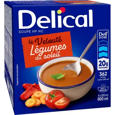 Delical Suppe HPHC Sommergemüse 4x200ml