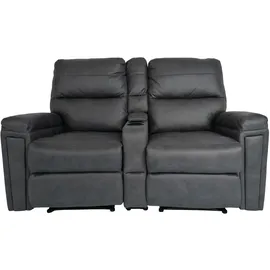 Mendler 2er Kinosessel HWC-K17 Stoff/Textil 157 x 102 x 0 cm Grau mit Relax-Funktion