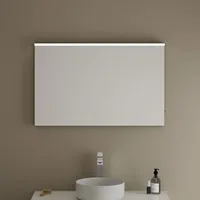 Burgbad Eqio Leuchtspiegel mit LED-Aufsatzleuchte, 1 Schalter rechts, 1000x60x635mm,
