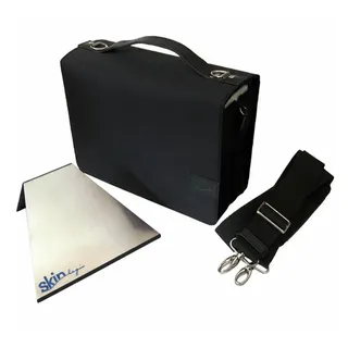 Barth & Bauer Ziegler/TremelSKIN Tasche Gr. M in Onyx-Schwarz mit Tragegurt & Buchstütze