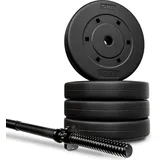 Langhantel Set 24 kg Hantelset mit Langhantelstange 120 cm TREX SPORT