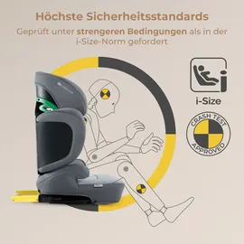 Kinderkraft Xpand 2 i-Size With Isofix System 100- Kindersitz 150 Cm - Rocket Grey - One Size