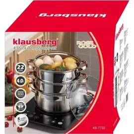 Klausberg Dampfgarer Töpfset 4-Tlg