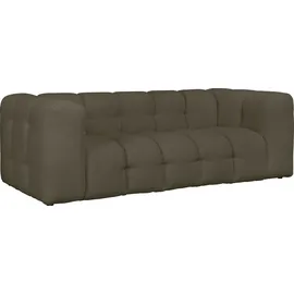 LeGer Home by Lena Gercke 3-Sitzer "TALISHA Designersofa, moderne Steppung, Maße B/T/H: 229/110/75 cm", grün (oliv), B:229cm H:75cm T:110cm, 100% Polyester, LEGER HOME BY LENA GERCKE, Sofas, aufwendig gepolstert, hoher Sitzkomfort