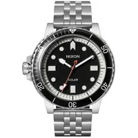 Nixon Herrenuhr A1402-5233 Silber Schwarz