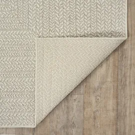 The CarPET Outdoorteppich THE CARPET "Kansas", beige (creme), B:80cm H:10mm L:150cm, Polypropylen, Teppiche, Outdoorteppich, moderner robuster In und Outdoor Teppich Jute Look