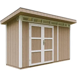 TIMBELA Gartenhaus 1,61 x 4,11 m Braun