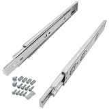 SO-TECH® Auszug Vollauszüge KV1-35-H45-PP-MS Traglast 35 kg, Push to Open, Länge 550 mm, 1 Paar inkl. Schraubenset silberfarben