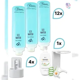 Blanc HYGIENIC Duscherlebnis Komplett-Set 12 x 425 ml, Intim Reinigungsschaum 300 ml