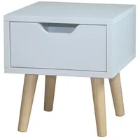 Hti-Living Nachtschrank Thekla 1 Schublade 0 x 0 x 0 cm Weiß