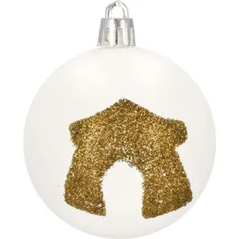 SPRINGOS Weihnachtsbaumkugeln 30-teiliges Weihnachtskugeln-Set 6 cm Kunststoff