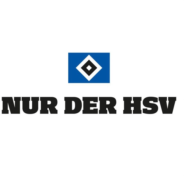 Wandtattoo WALL-ART "Hamburger SV Nur der HSV" Wandtattoos Gr. B/H/T: 180 cm x 100 cm x 0,1 cm, Hamburger SV Nur der HSV, bunt (mehrfarbig) Wandtattoos Wandsticker