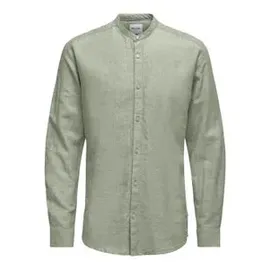 Only & Sons Slim Fit Langarmhemd Grün M