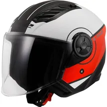 LS2 Airflow II Rot/Weiß M