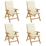 vidaXL Gartenstuhl 74,5 x 0 x 104 cm braun 4 St.