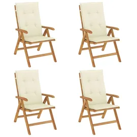 vidaXL Gartenstuhl 74,5 x 0 x 104 cm braun 4 St.