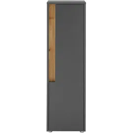 Home Affaire CITY/GIRON Hochschrank 34 x 114 cm Grau Kunststoff
