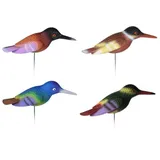 Hti-Living Gartenstecker Set 4-teilig Vogel