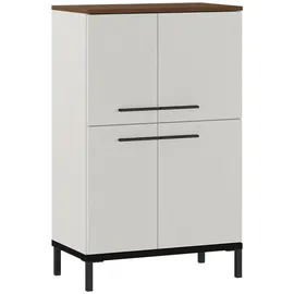 Germania Kommode Yonkers 60 x 97 x 34 cm Beige / Braun / Schwarz