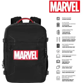 Karactermania Marvel Comics Large Mercury 47x23x33 Cm Rucksack Schwarz Schwarz One Size - Schwarz