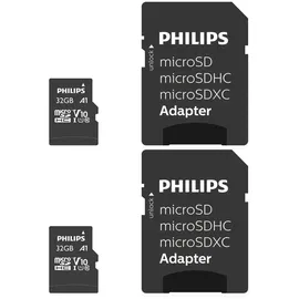 Philips MicroSDHC 2-Pack 32GB Class 10 UHS-I U1 incl. Adapter
