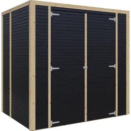 BERTILO Box 2 2,08 x 1,57 m Schwarz