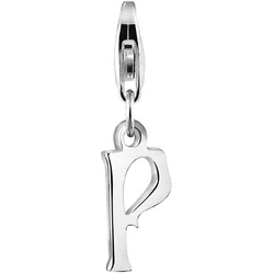 Nenalina Buchstabe "M" Anhänger Initialen Trend 925 Silber silberfarben Damen 