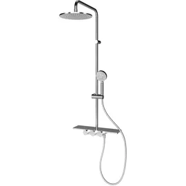 Schulte Duschsystem Duschmaster Rain III mit Thermostat Chrom D969290