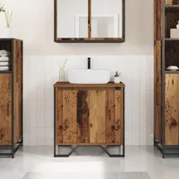 VidaXL Badezimmerschrank Altes Holz 60x35x50 cm