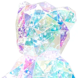 Beliani Led Dekoration Teddybär Hadar Bunt