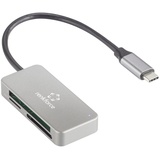 Renkforce RF-PCR-210 Externer Speicherkartenleser USB-C® (USB 3.2 Gen 1) Silber