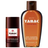 3tlg. Set kompatibel 1 x 200ml Tabac Original Männer 2in1 Bade- & Duschgel + 1 x 75ml Tabac Original Deodorant Stick / 24h Schutz + Dustbag von STUDIO.MUNET