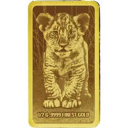 Goldbarren-Set: Tier-Babys "Little Five Africa" - Liberia 2025