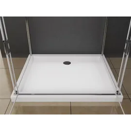 Buylando Emma Komplettdusche 90 x 80 cm links 8 mm Duschwanne