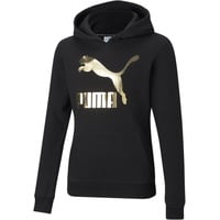 Puma Mädchen Classics Logo Hoodie G Sweat, Schwarze Folie, 104