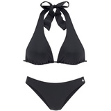 LASCANA Triangel-Bikini Gr. 38, Cup A/B, schwarz Gr.38