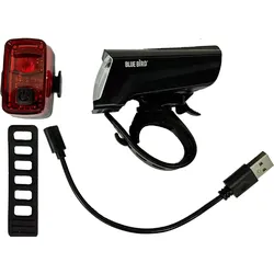 Fahrradbeleuchtung Set Front-/Rücklicht Bluebird LED 35/15 LUX USB EINHEITSGRÖSSE