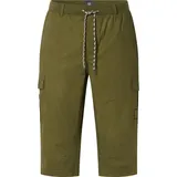 Jan Vanderstorm Cargobermudas JAN VANDERSTORM "Cargobermuda ASKJELL", Herren, Gr. 60, N-Gr, grün (oliv), Obermaterial: 98% Polyester COOLMAX PES(Coolmax). 2% Elasthan EL., Hosen