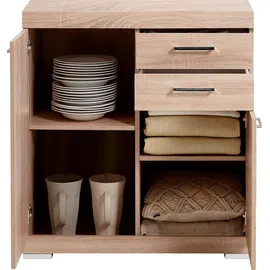 FMD Bristol 80 x 89,9 x 34,9 cm mit Schubladen / beige