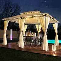 Swing&Harmonie Pavillon 3 x 4 m inkl. 6 Seitenteile Beige