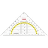 Brunnen 104975401 Geometrie-Dreieck / Geodreieck (für Schule und Büro, 16 cm, bruchsicher,