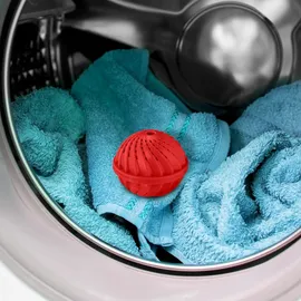 Relaxdays Waschball, 4er Set, rot