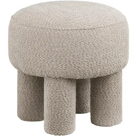 House Nordic Pouf Perth Polyester 43 x 43 cm Hellgrau